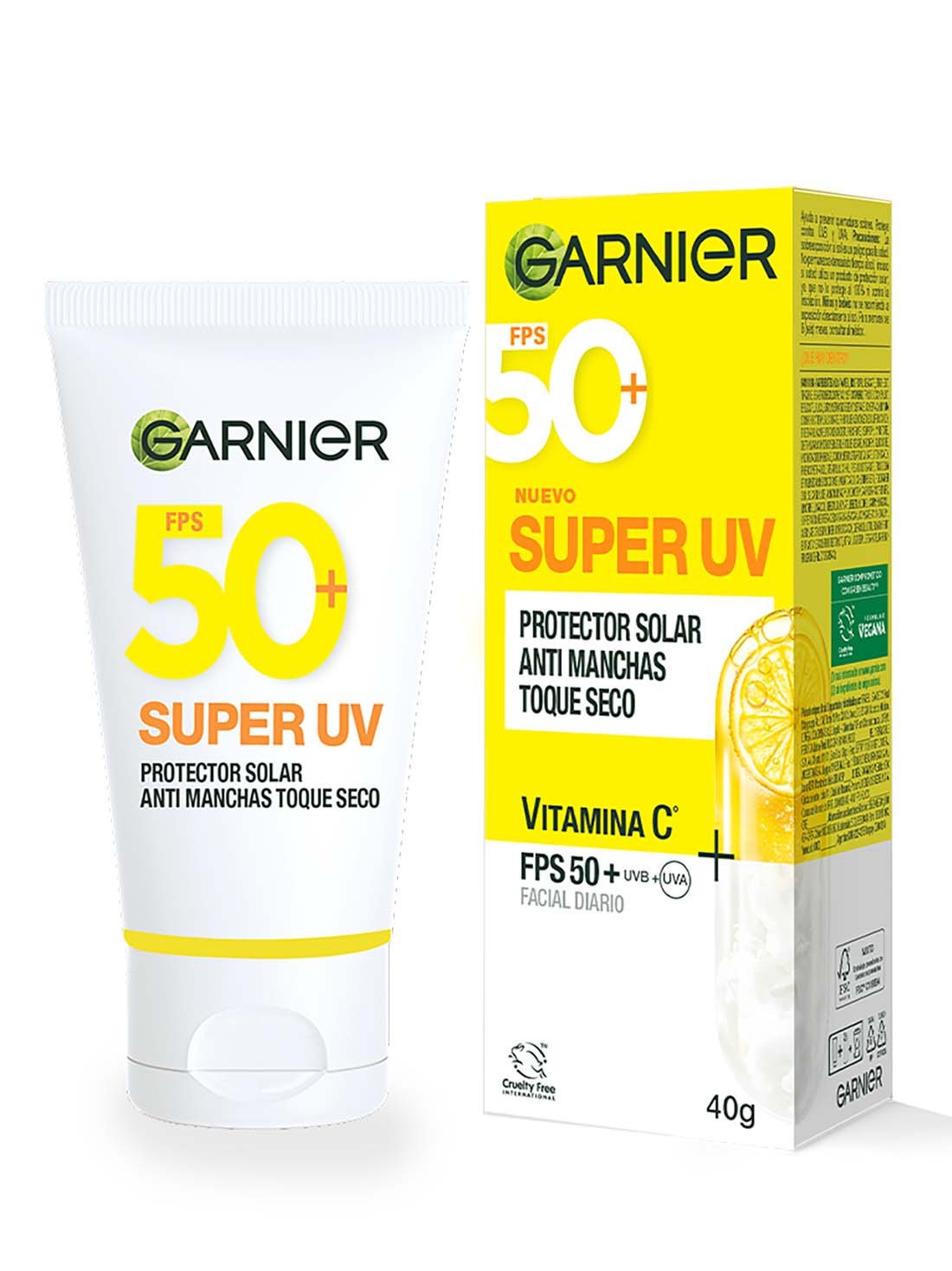 Garnier protector solar facial super UV toque seco 27079, ÚNICO, hi-res
