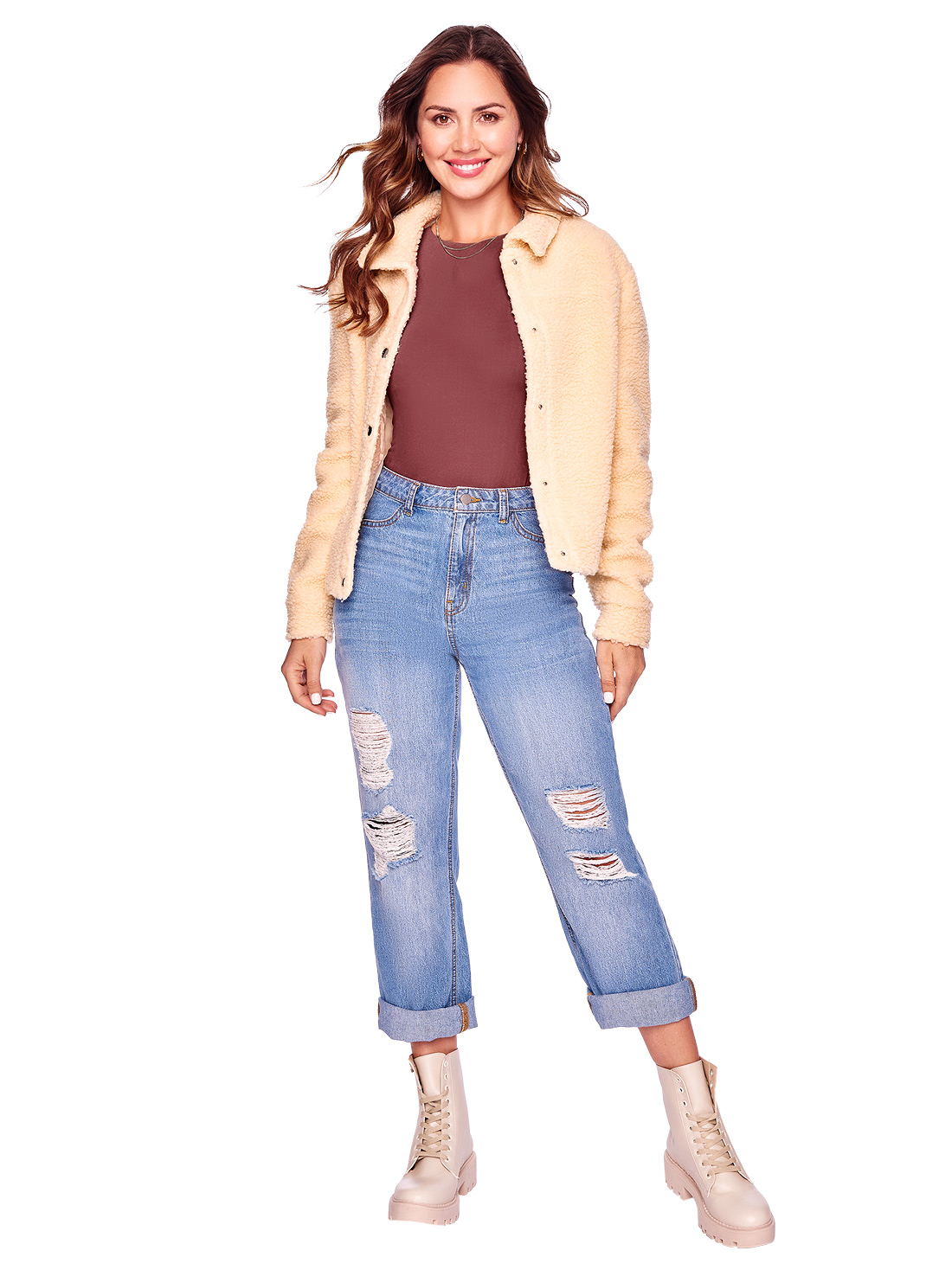Jeans con desgaste 83014, MEDIO, hi-res