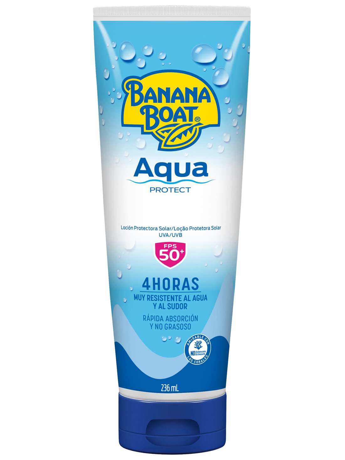 Banana Boat loción aqua protect FPS 50+ 27074, ÚNICO, hi-res