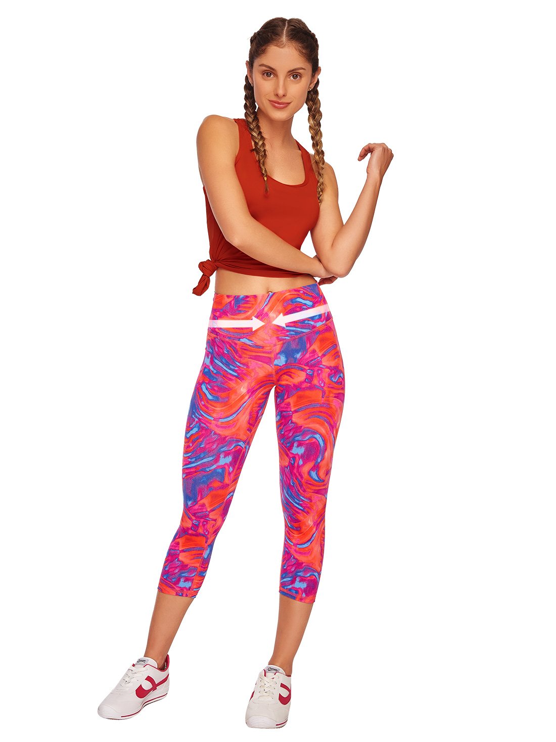Leggings capri con pretina alta 1794, COLORES VIII, hi-res