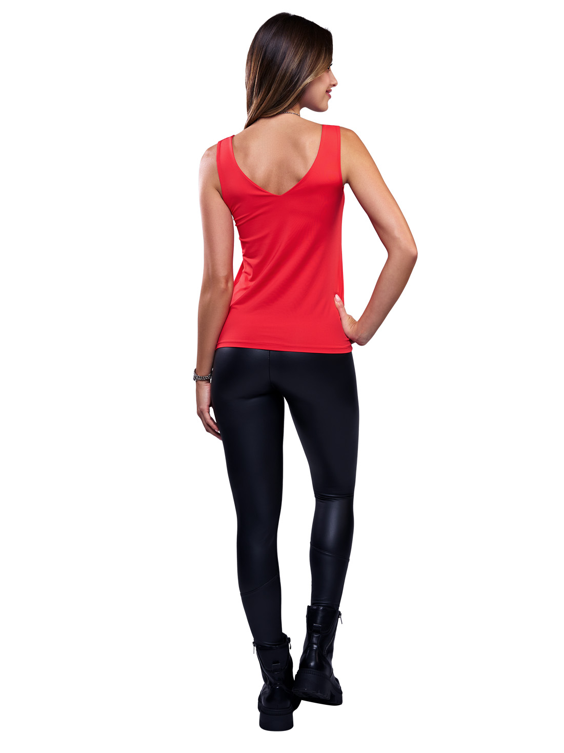 Leggings de vinipiel 43827, NEGRO, hi-res
