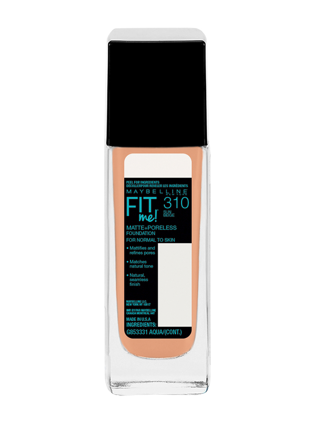 Maybelline base de maquillaje fit me matte 35261, 310 SUN BEIGE, hi-res