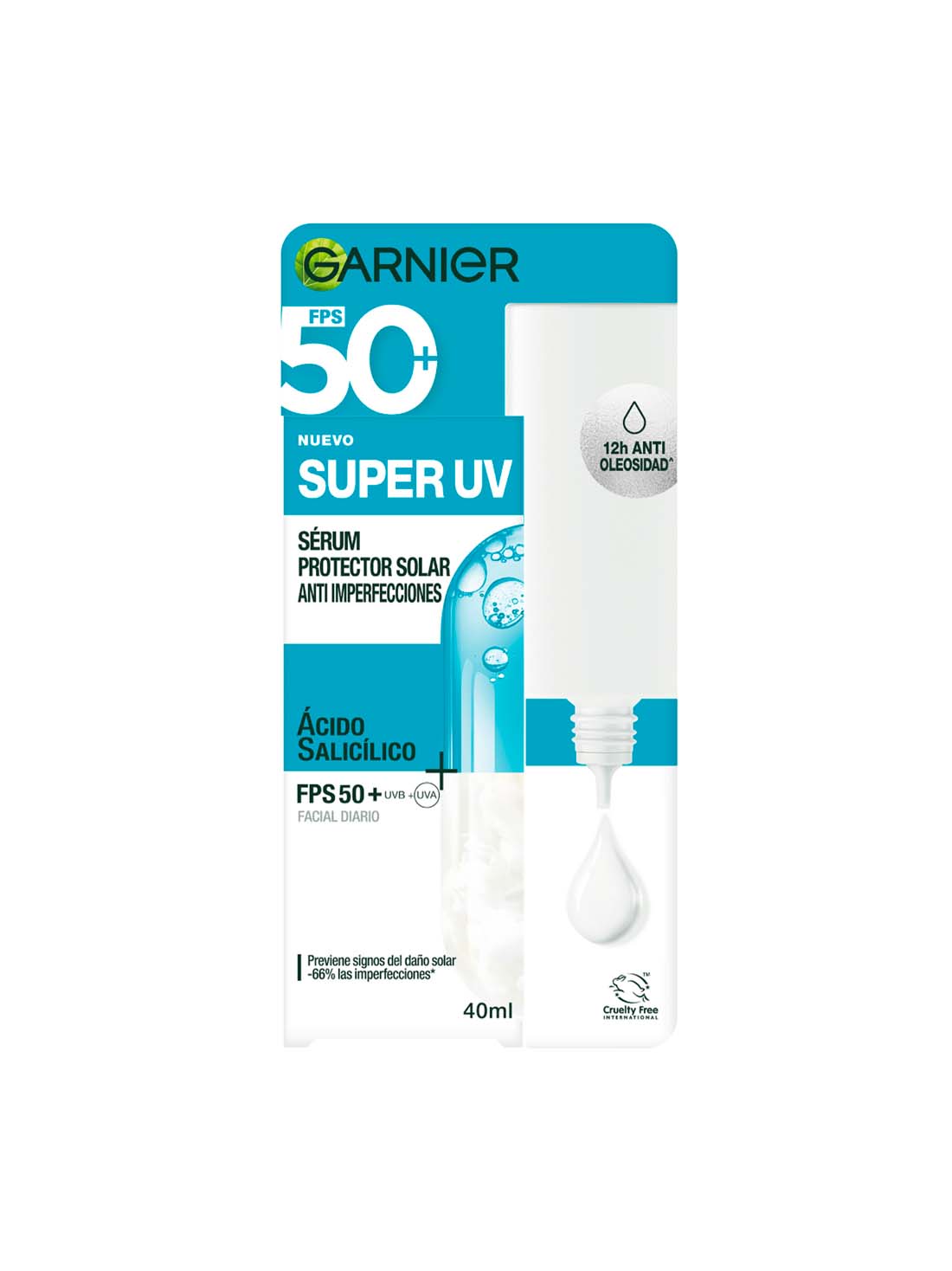 Garnier protector facial super uv anti imperfecciones 27106, ÚNICO, hi-res