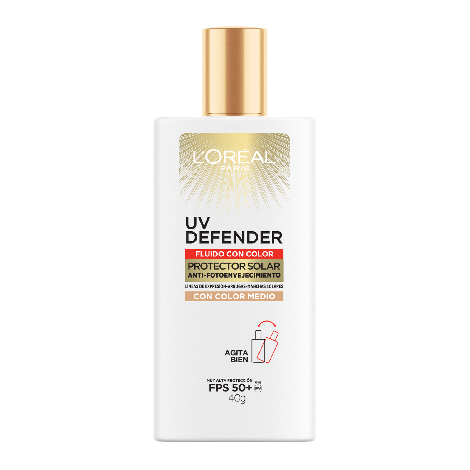 L'Oréal Paris protector UV defender fluido medio 27022, ÚNICO, hi-res