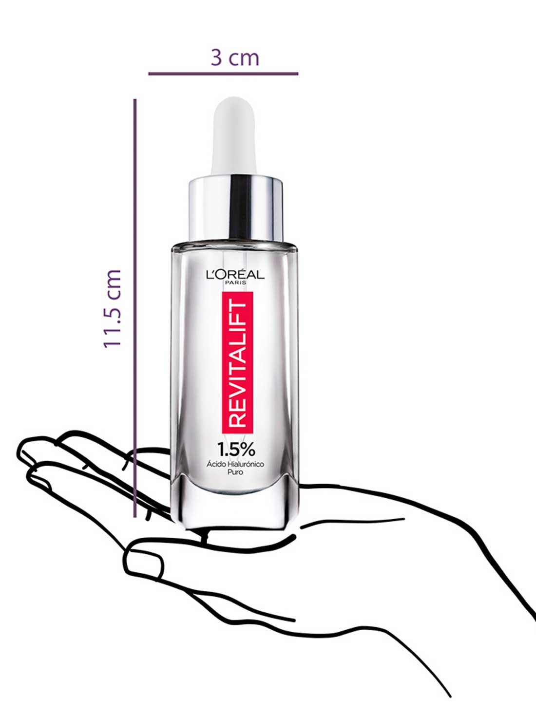 L'Oréal Paris sérum rostro revitalift ácido hialurónico 35297, ÚNICO, hi-res