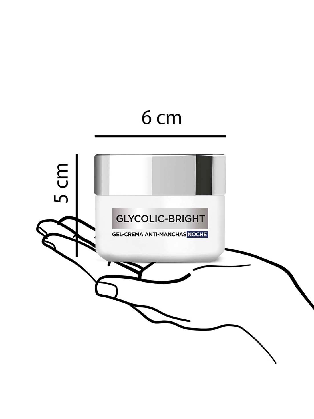 L'Oréal Paris crema de noche glycolic bright 27066, ÚNICO, hi-res