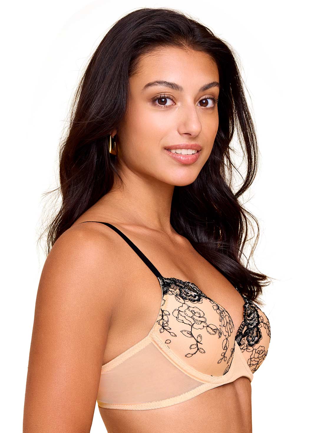Bra demi 70136, NEGRO/NUDE III, hi-res