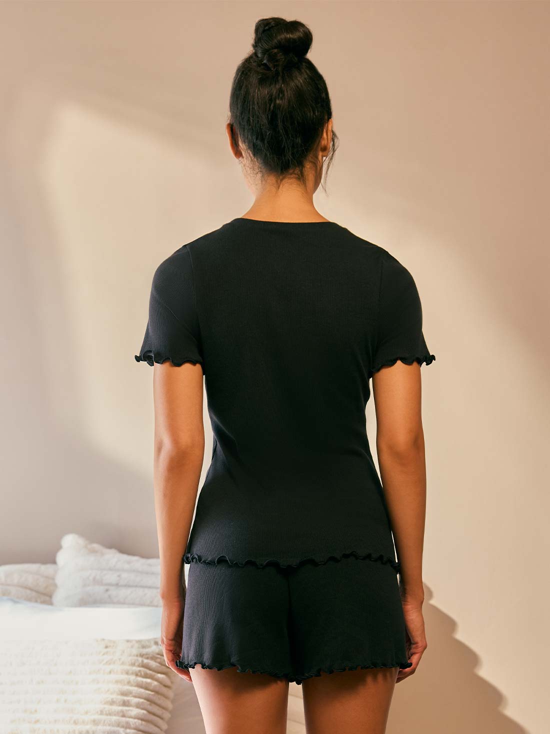 Pijama 77215, NEGRO, hi-res
