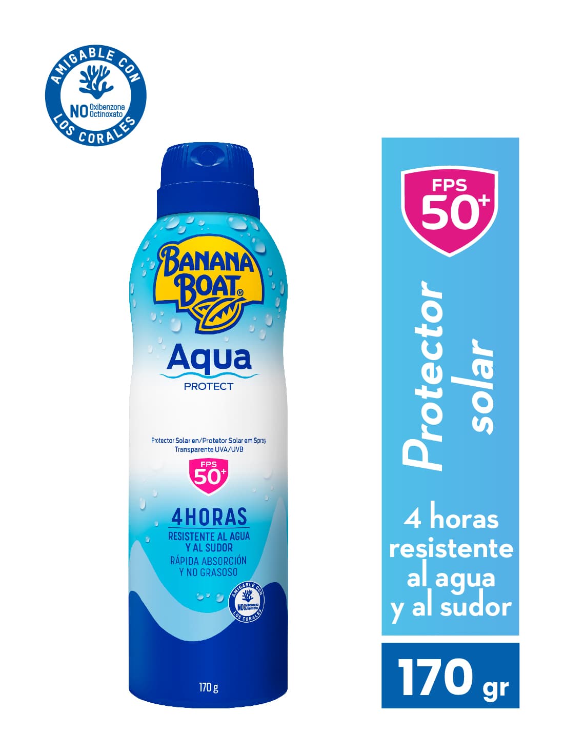 Banana Boat spray aqua protect FPS 50+ 27075, ÚNICO, hi-res