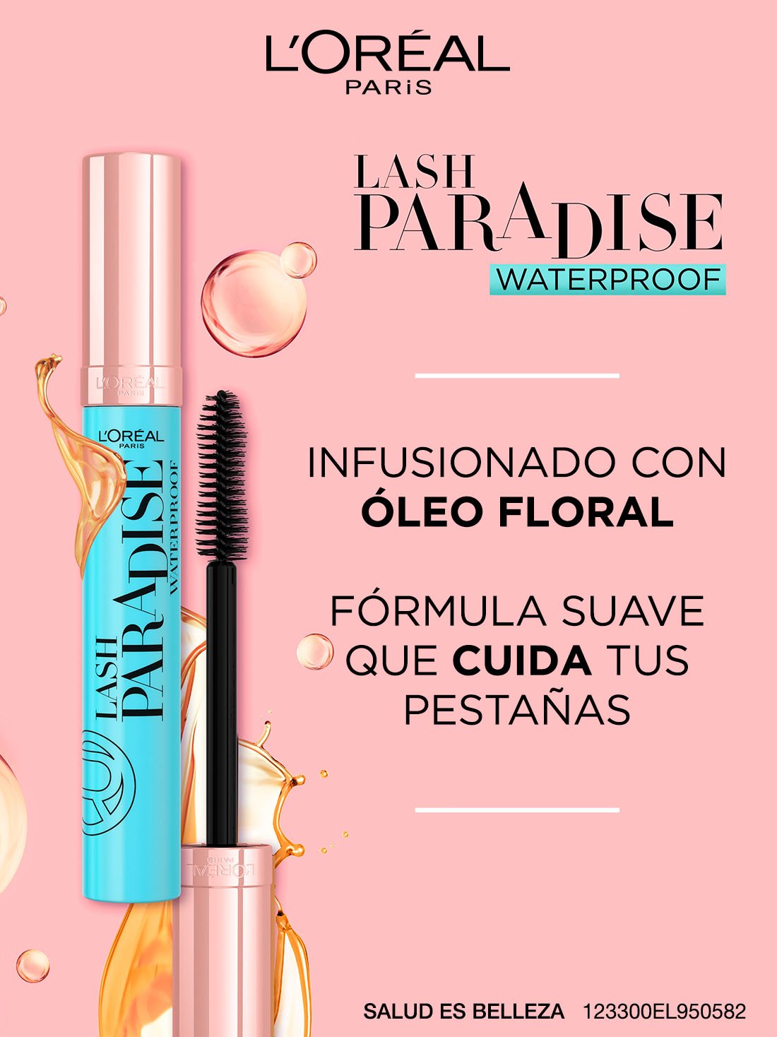 L'Oréal Paris mascara de pestañas voluminous lash paradise 21048, BLACK WP, hi-res