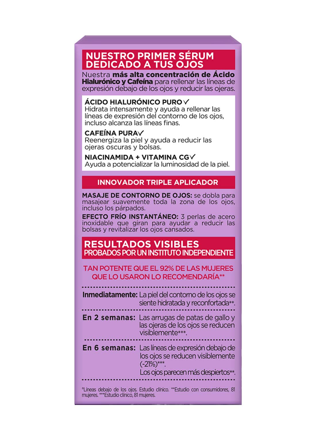 L'Oréal Paris sérum de ojos revitalift ácido hialurónico 27012, ÚNICO, hi-res