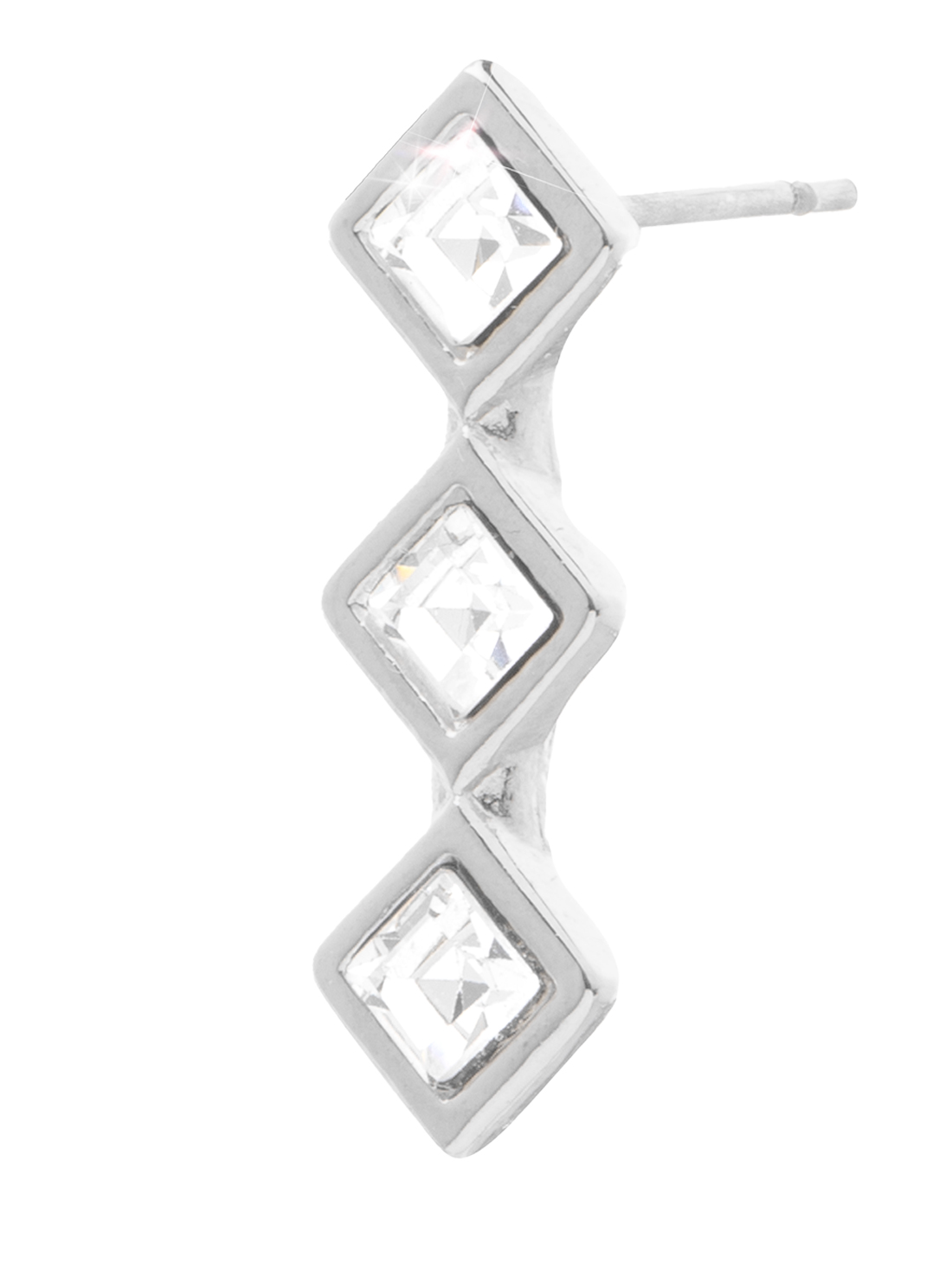 Aretes tres rombos 29037, PLATA, hi-res