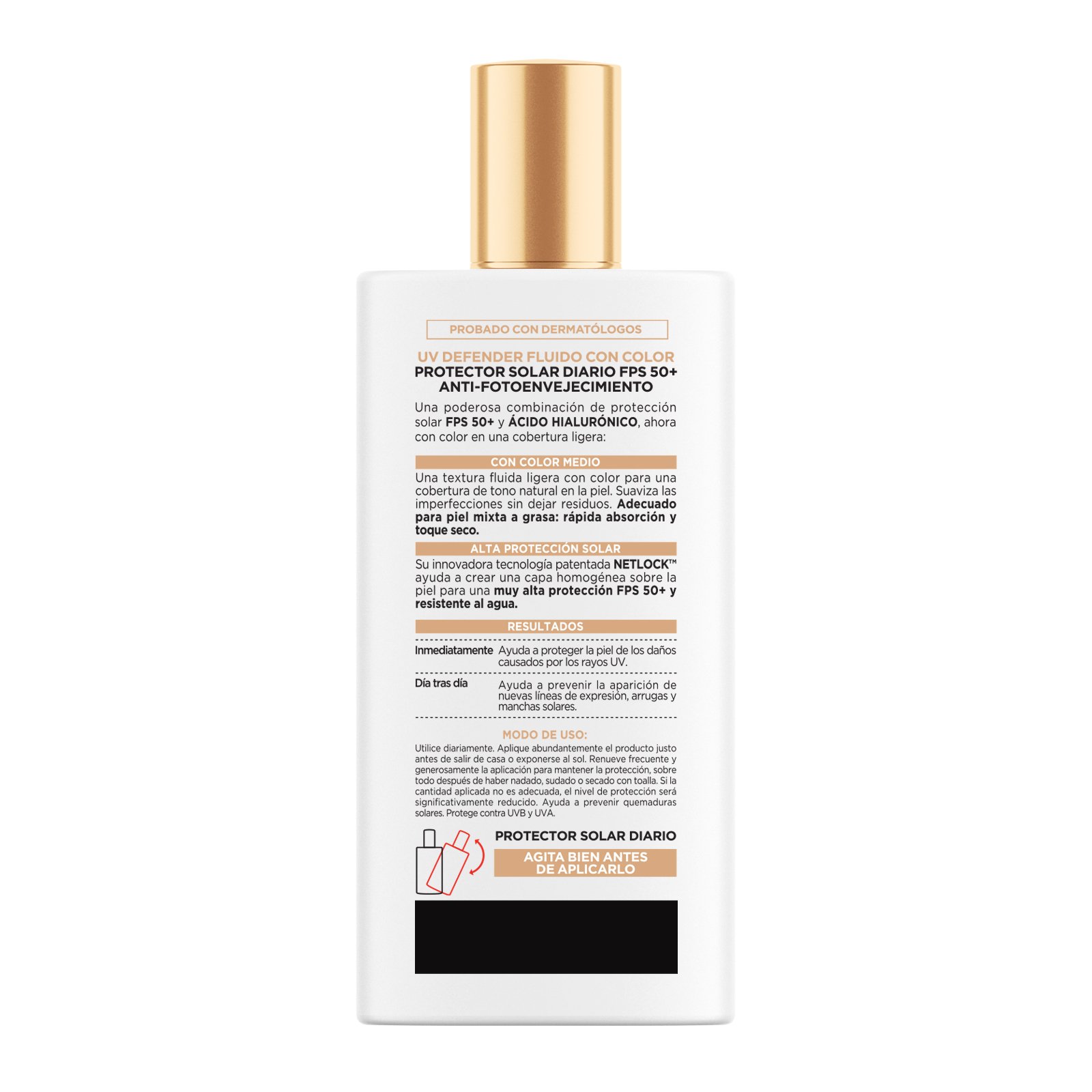 L'Oréal Paris protector UV defender fluido medio 27022, ÚNICO, hi-res
