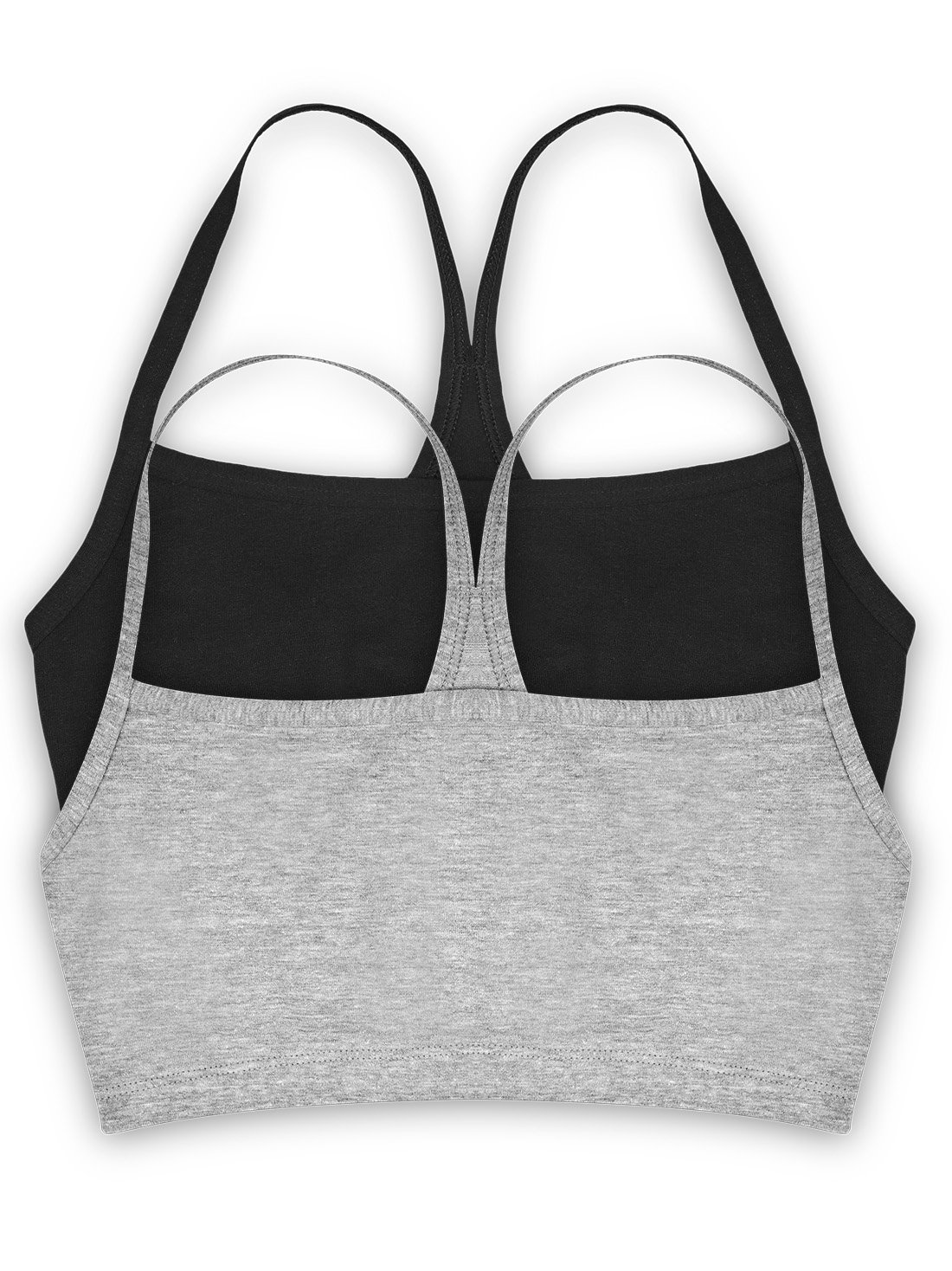 Paquete de dos tops 24303, NEGRO/JASPE GRIS, hi-res