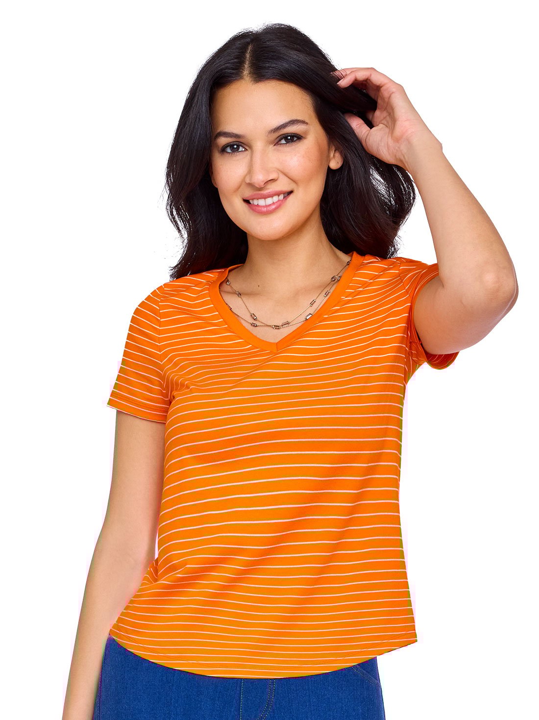 Paquete de 2 playeras 24381, MANDARINA SUAVE, hi-res