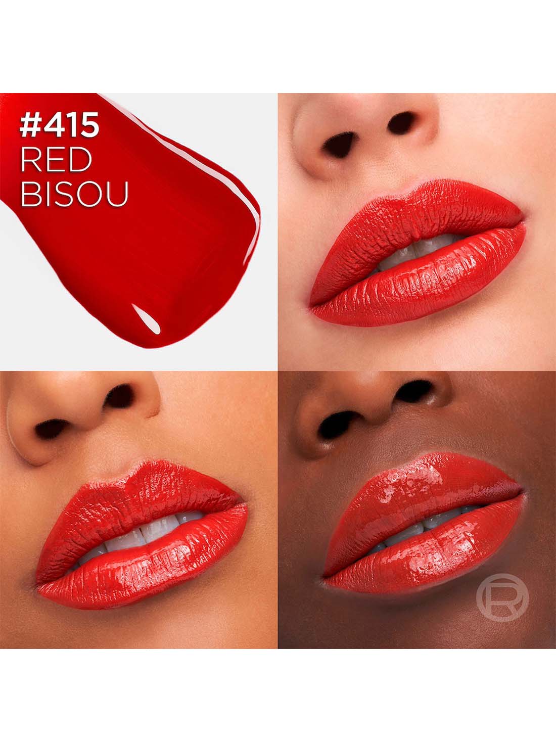 L'Oréal Paris labial líquido lacquer resistance 20139, RED BISOU 415, hi-res