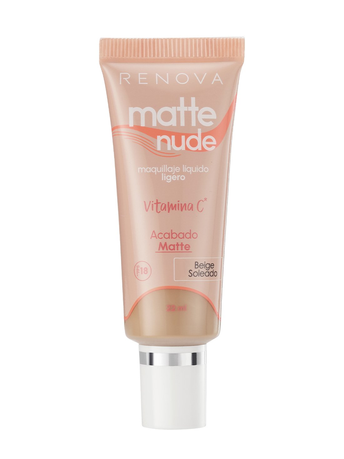 Renova maquillaje líquido matte nude vit C 22033, SOLEADO, hi-res