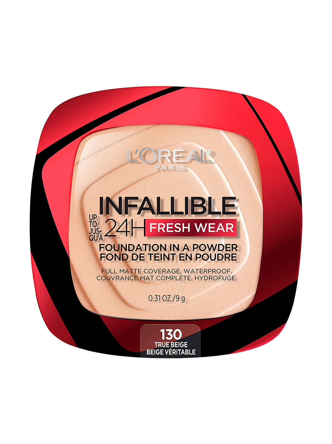 L'Oréal Paris polvo compacto infallible fresh wear 22031, 130 TRUE BEIGE, hi-res