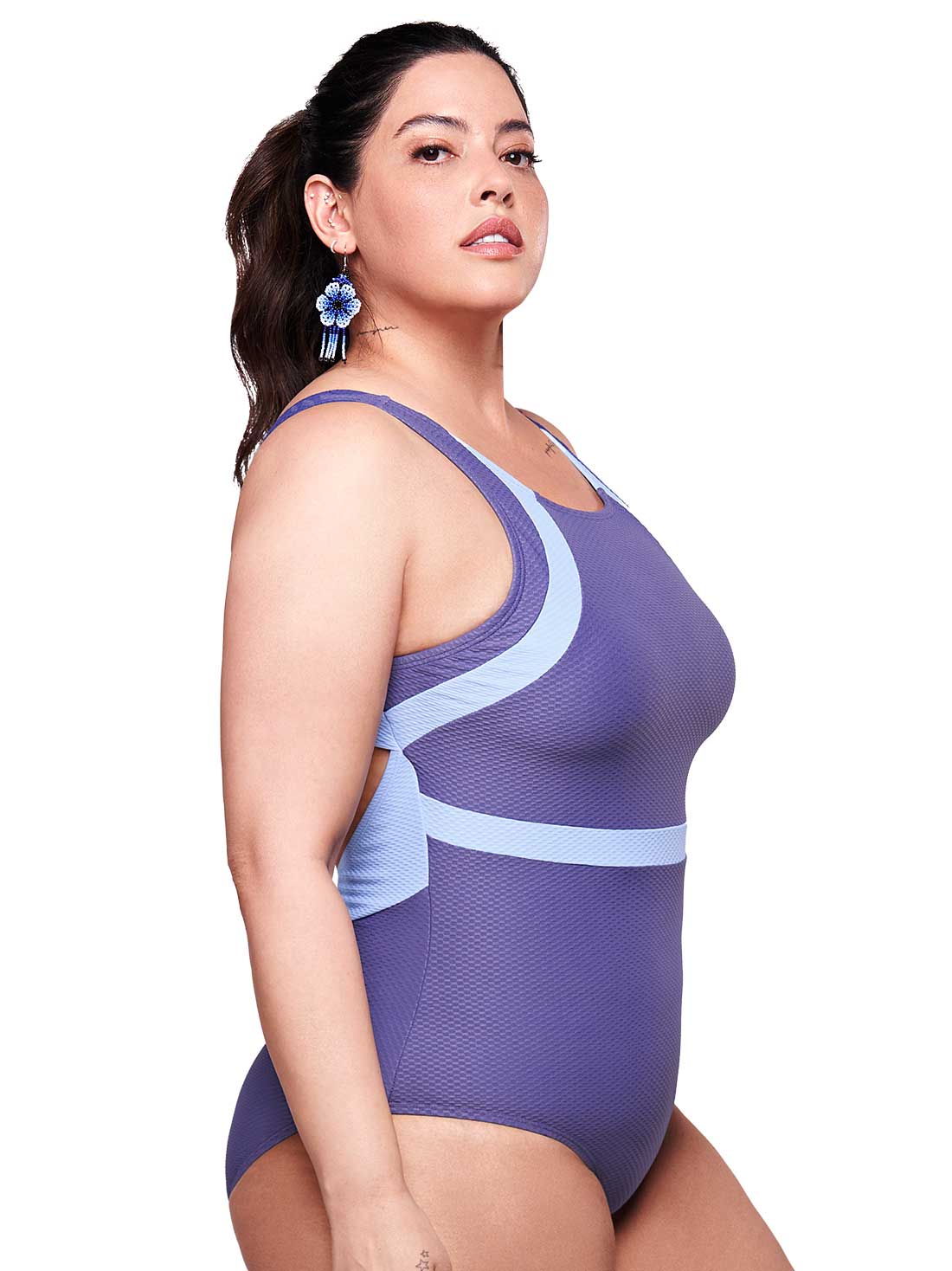 Traje de baño completo 75055, AZUL III, hi-res