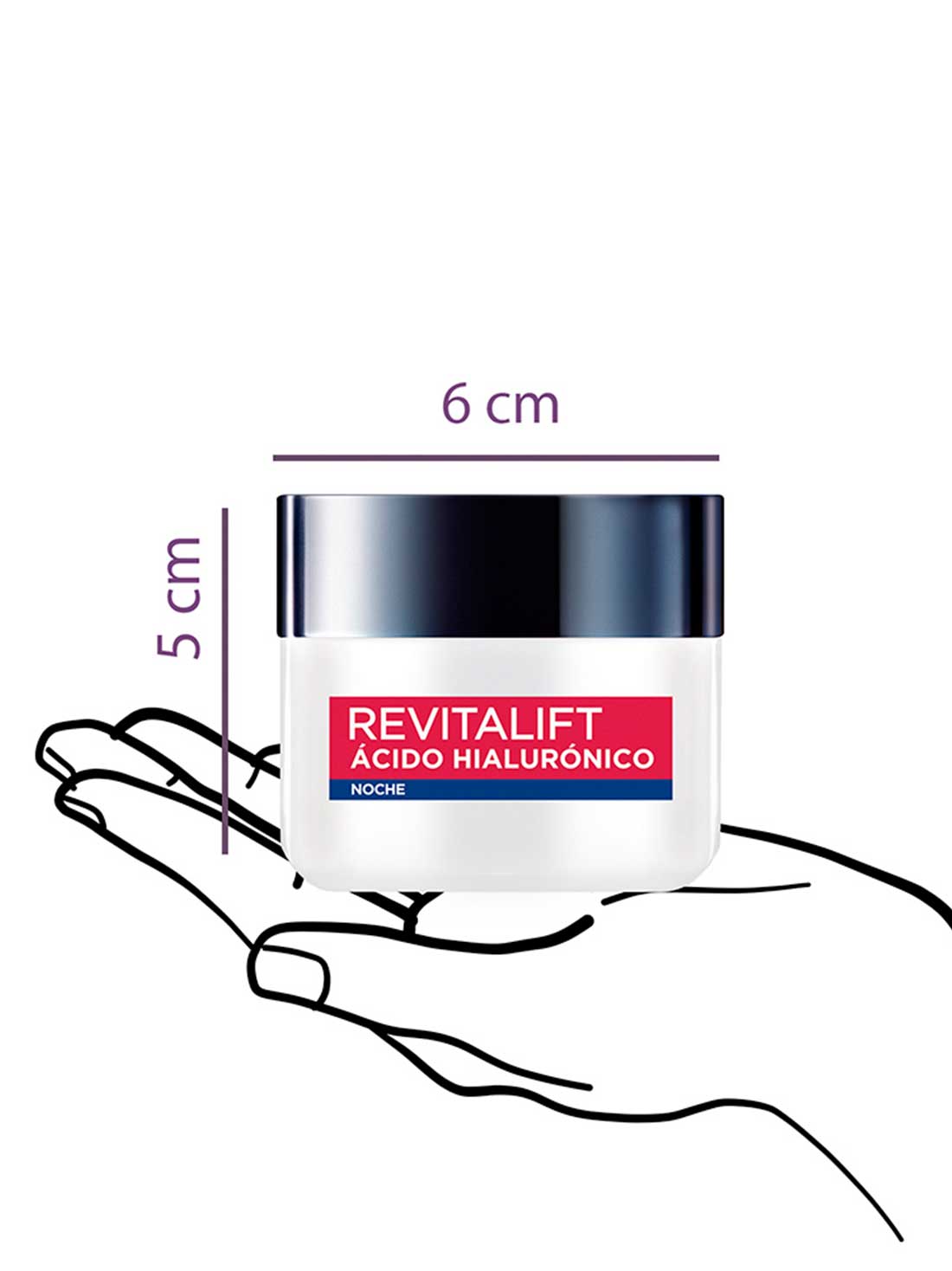 L'Oréal Paris crema de noche revitalift ácido hialurónico 35273, ÚNICO, hi-res