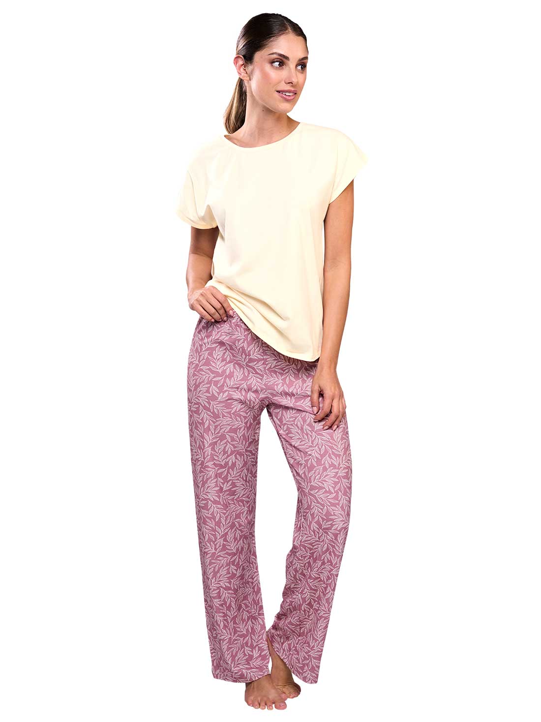 Pijama 77149, HOJAS LIV, hi-res