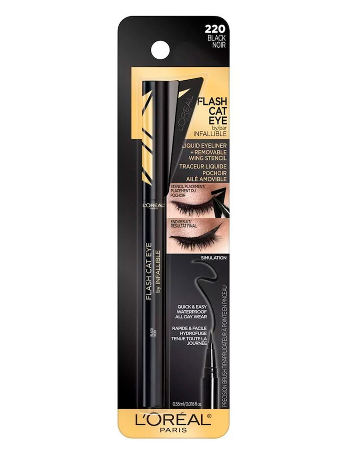 L'Oréal Paris delineador infallible flash cat eye 21051, BLACK, hi-res