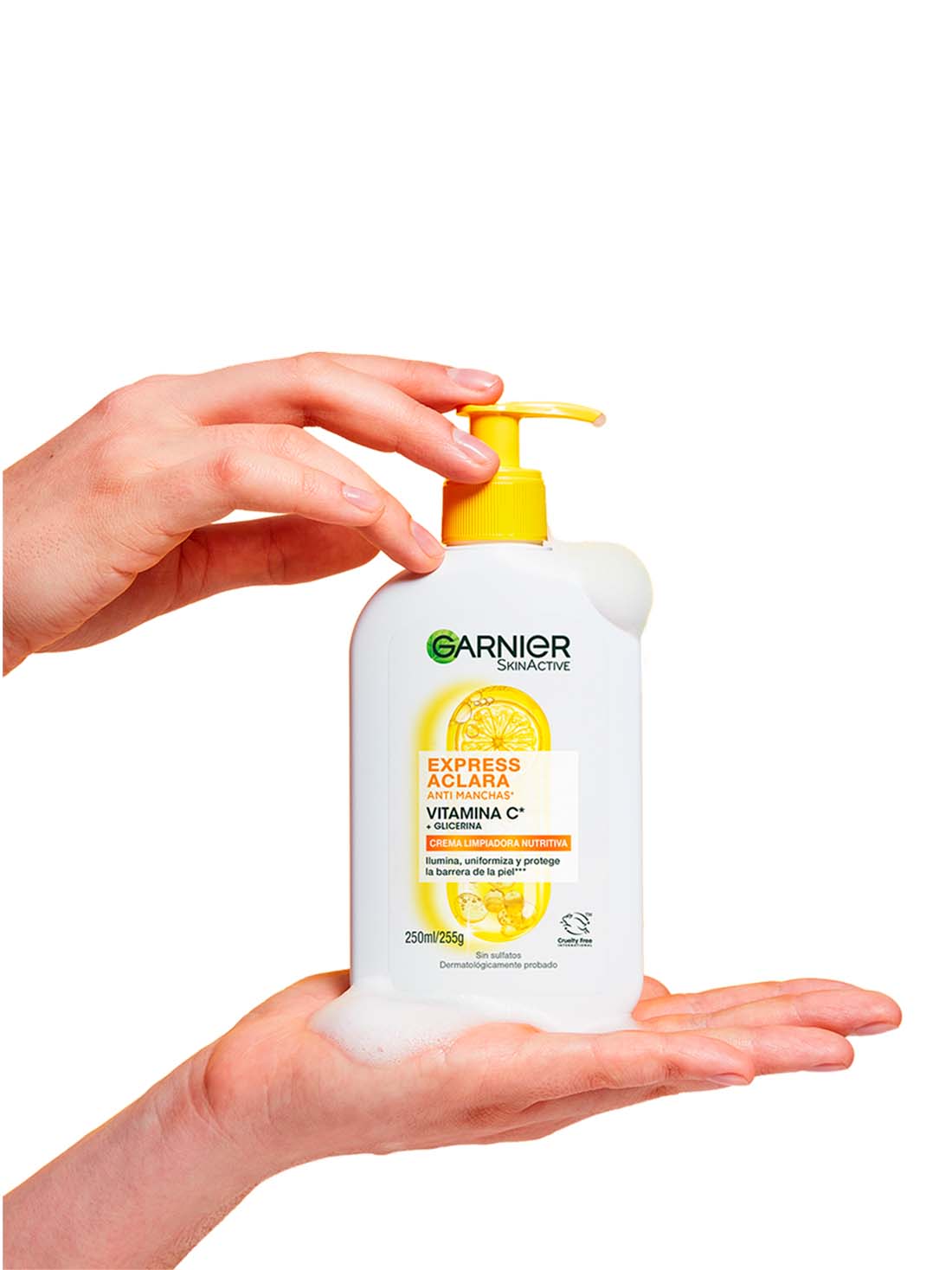 Garnier espuma limpiadora express aclara vit C 25045, ÚNICO, hi-res