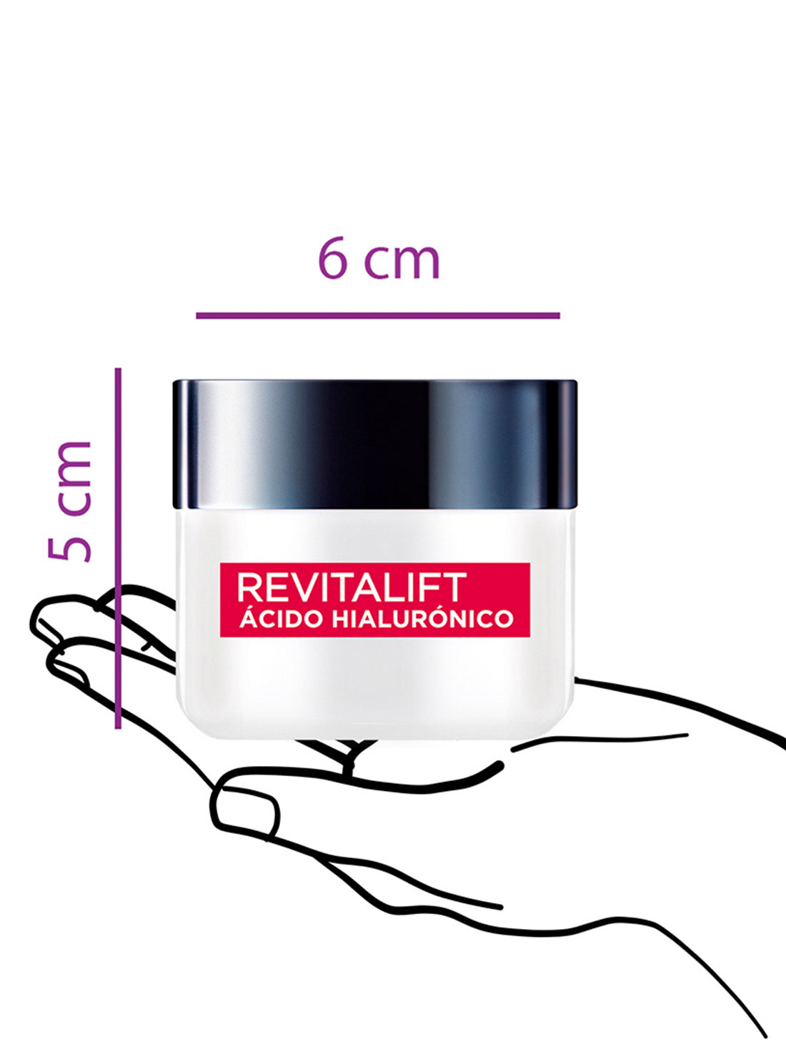 L'Oréal Paris crema de día revitalift ácido hialurónico 35272, ÚNICO, hi-res