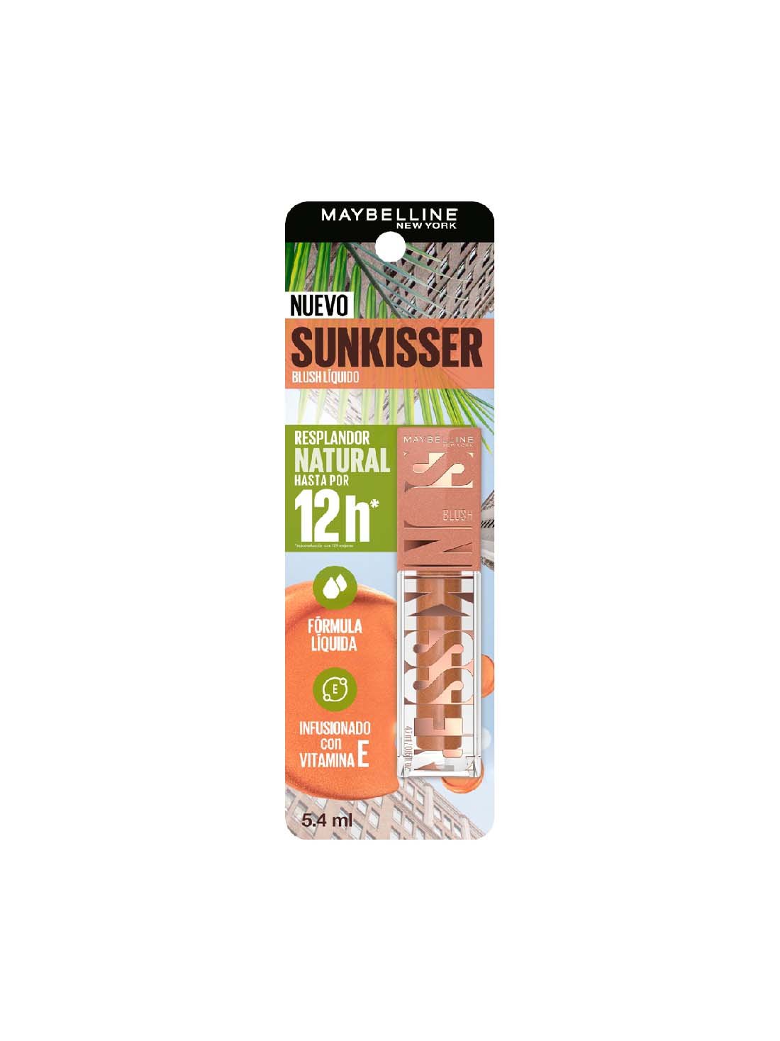 Maybelline rubor líquido sunkisser blush 22027, ELECTRIC BRONZE, hi-res