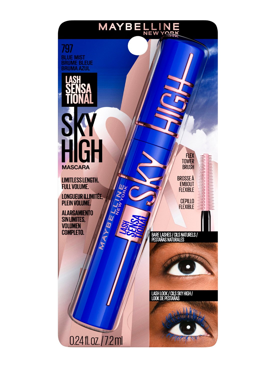 Maybelline máscara de pestañas sky high 35333, AZUL, hi-res