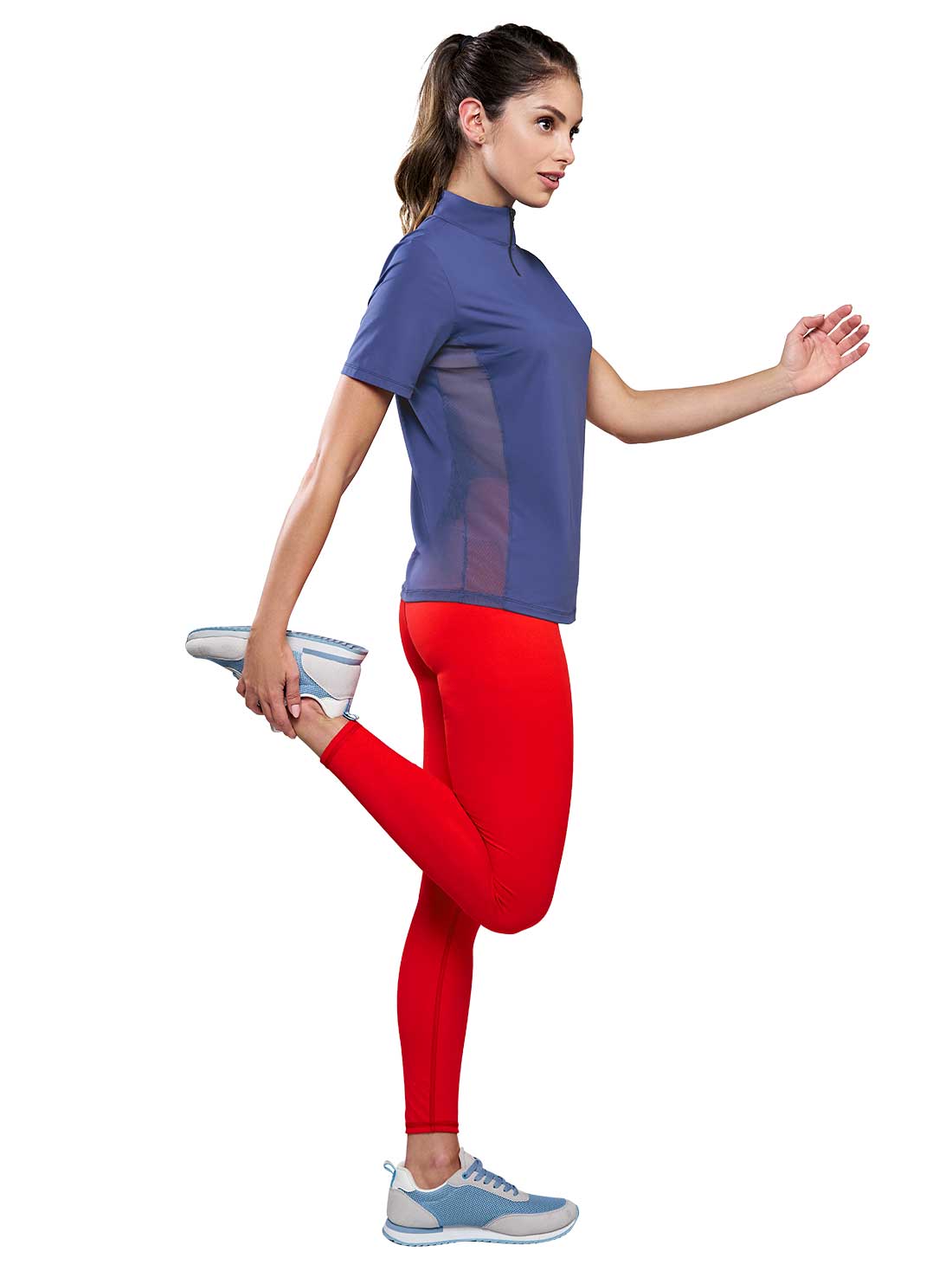 Leggings con pretina alta 1797, ROJO INTENSO, hi-res