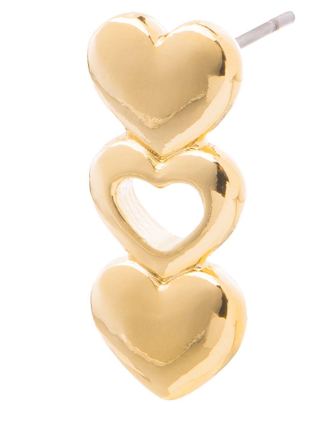 Aretes 3 Corazones 29007, ORO, hi-res