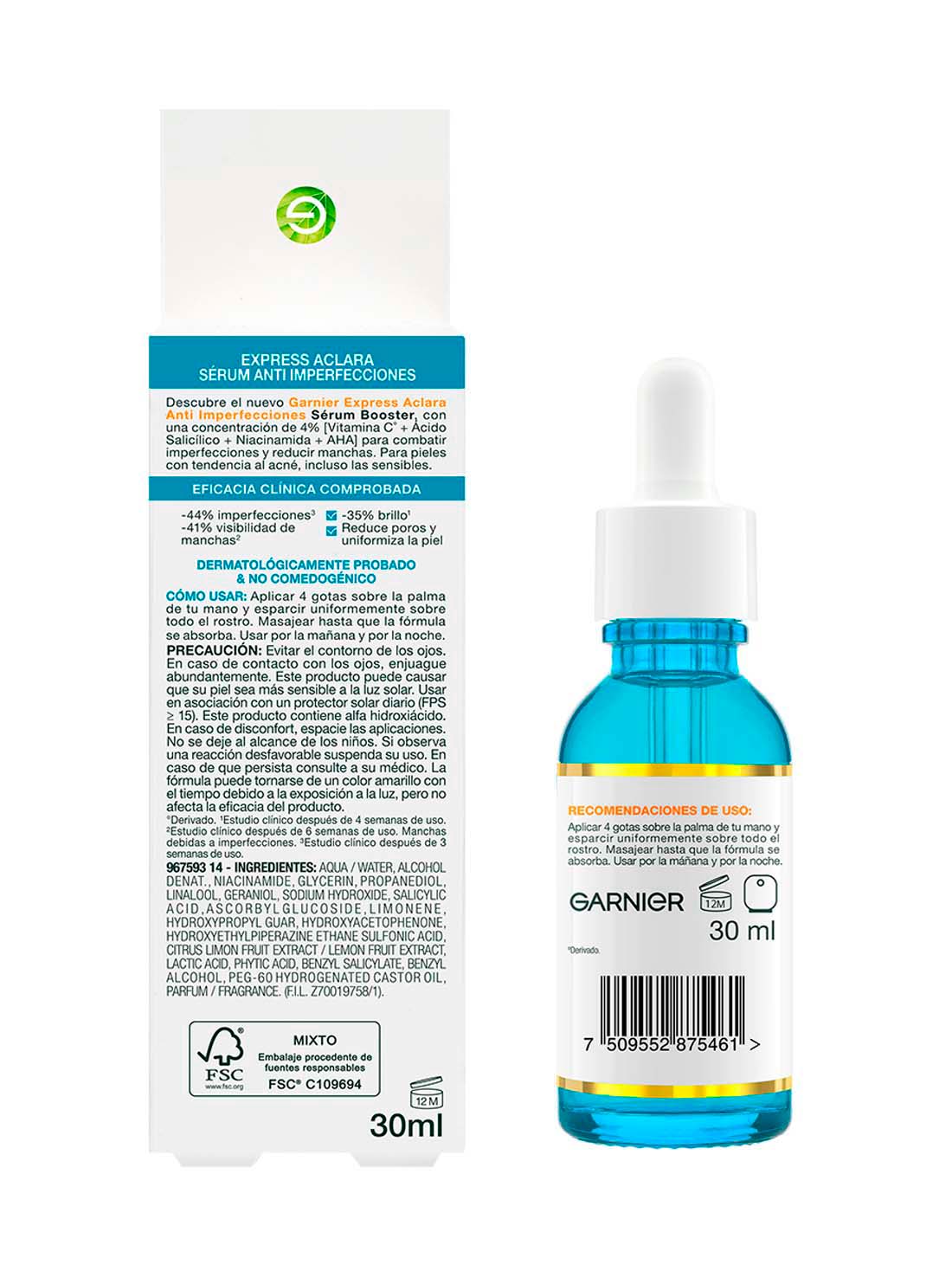 Garnier sérum EA anti acne  27036, ÚNICO, hi-res