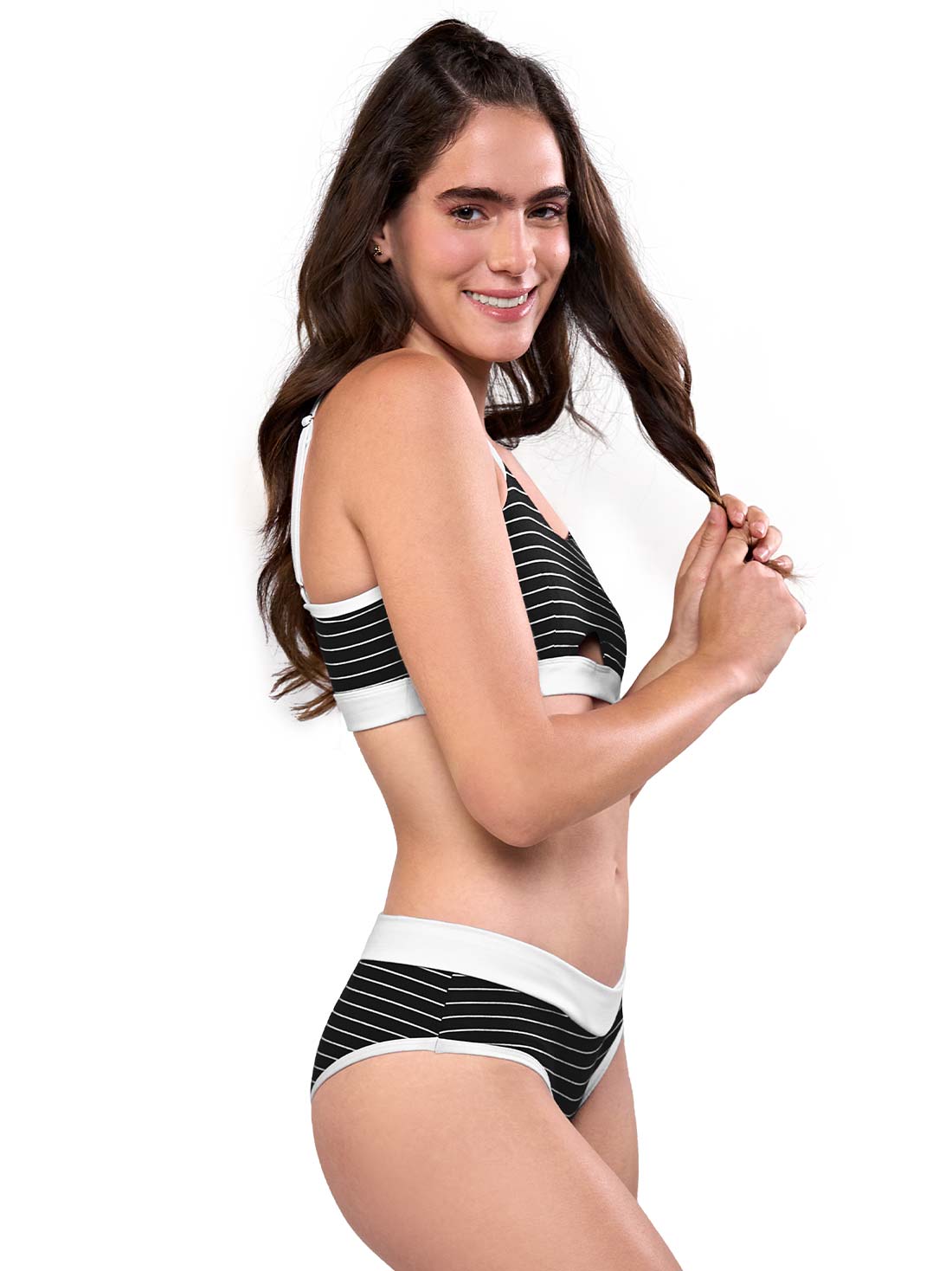 Set de bralette y bóxer 93013, NEGRO, hi-res