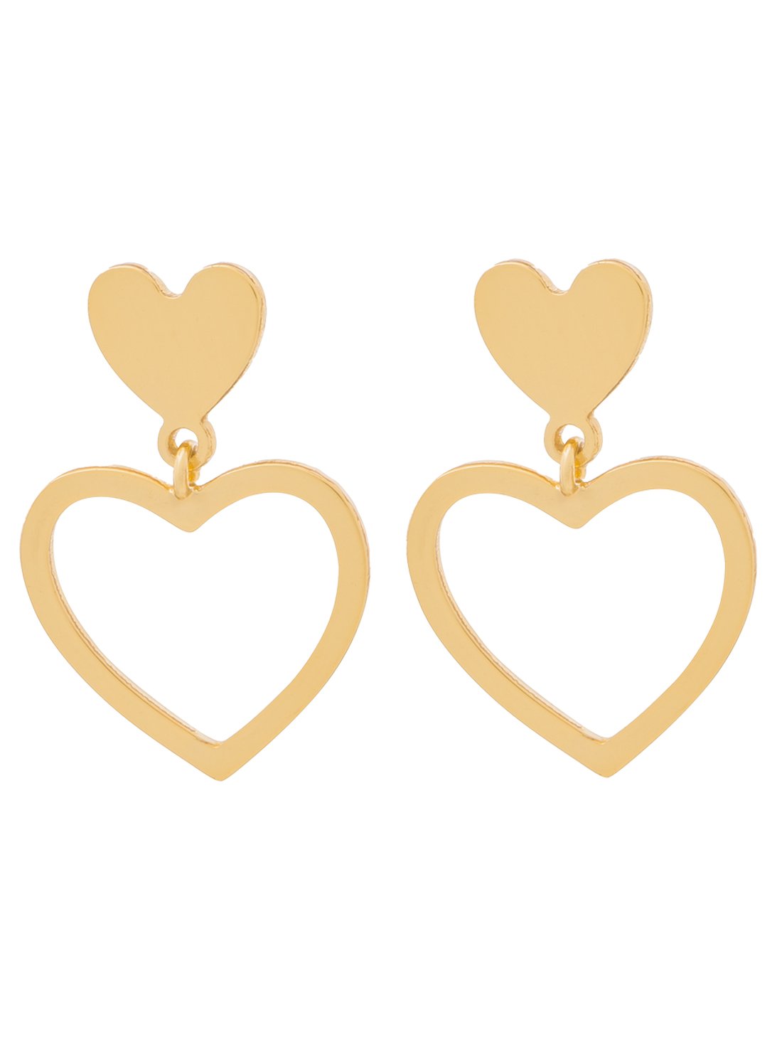 Aretes Aro Corazón 29008, ORO, hi-res