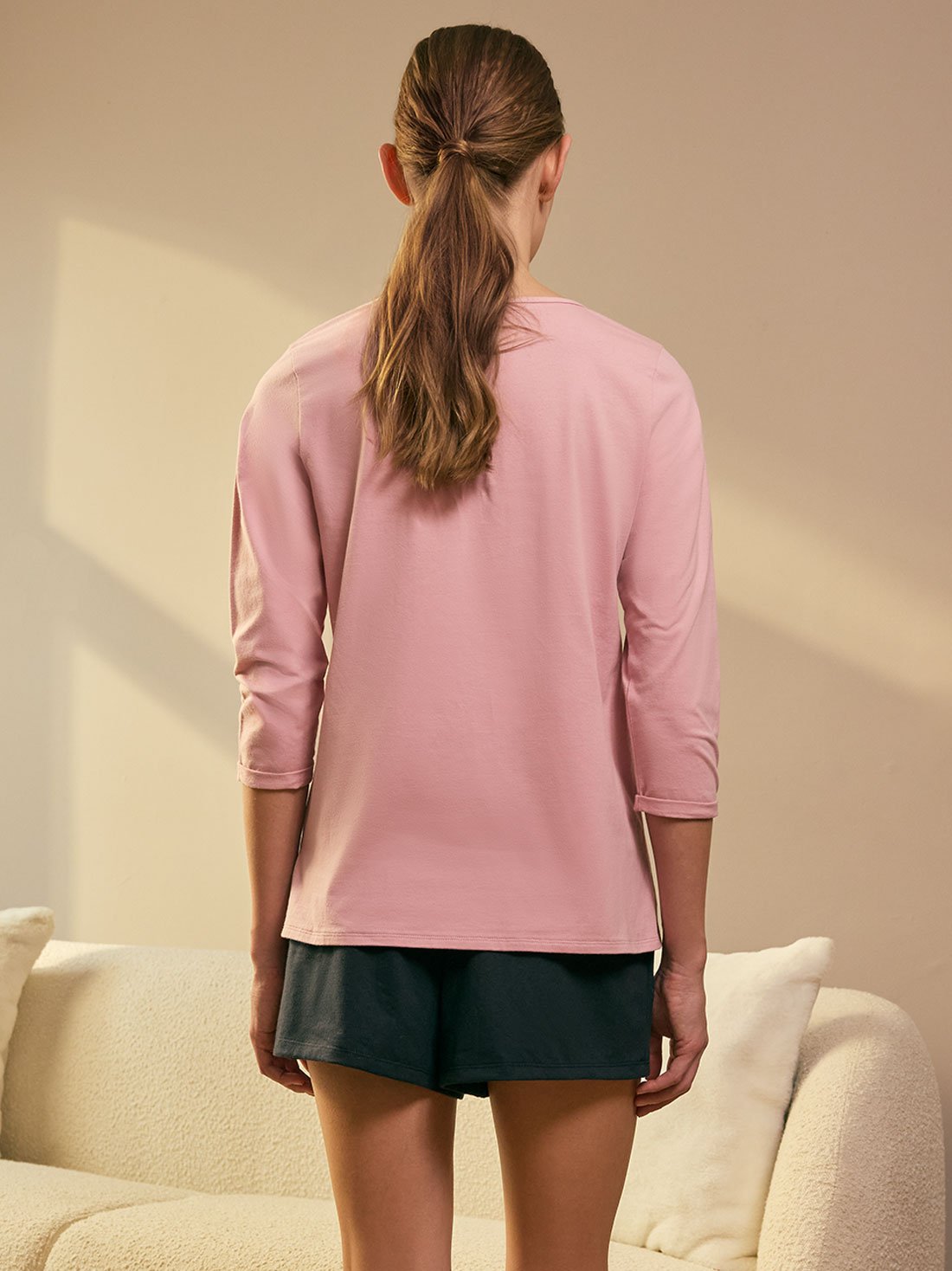 Short de pijama 77217, NEGRO, hi-res