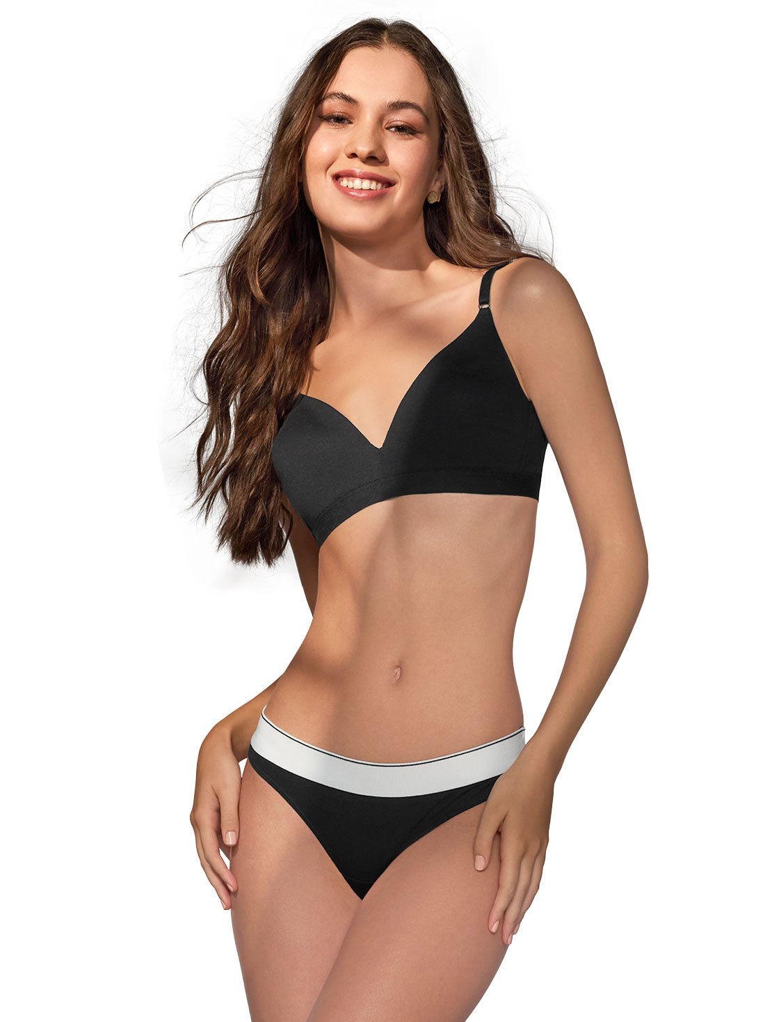 Bra triangular 70188, NEGRO, hi-res
